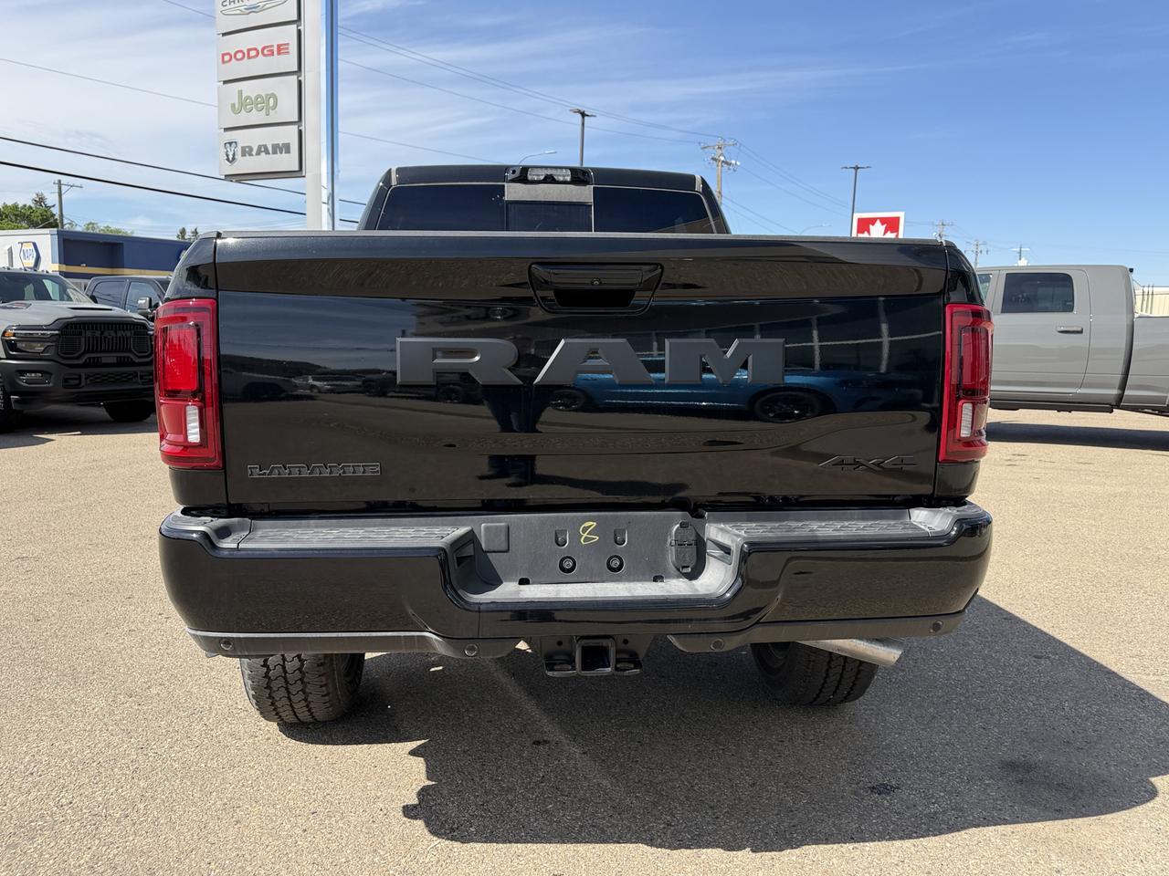 2026 Ram 3500 Laramie Mega Cab 4x4 | Cummins Diesel | Night Edition | Black Leather | 5th Wheel Prep | Sunroof Redwater AB