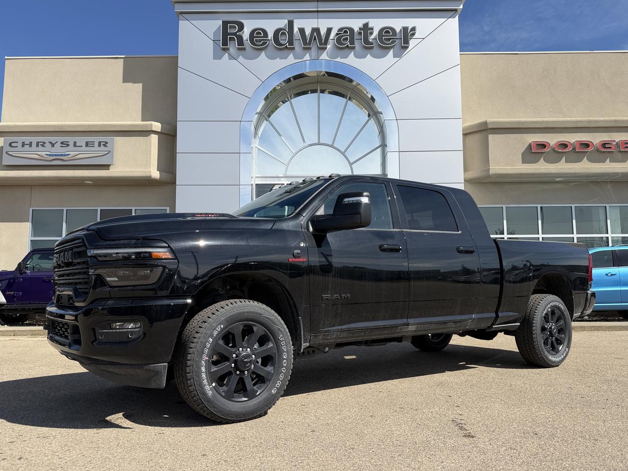 2026 Ram 3500 Laramie Mega Cab 4x4 | Cummins Diesel | Night Edition | Black Leather | 5th Wheel Prep | Sunroof