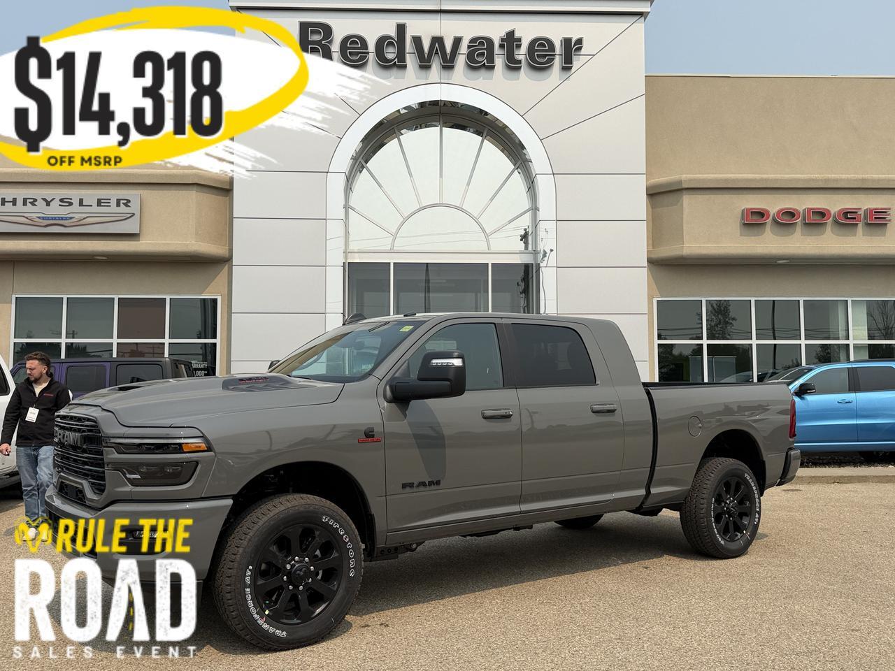 2026 Ram 3500 Laramie Mega Cab 4x4 | Diesel | Premium Leather | Heated Vented Seats | HD Towing