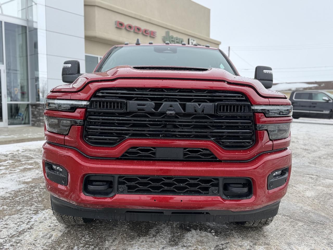 2026 Ram 3500 Laramie Mega Cab 4x4 | Molten Red | Cummins Diesel | Leather | Heated Seats | NAV | Remote Start Redwater AB