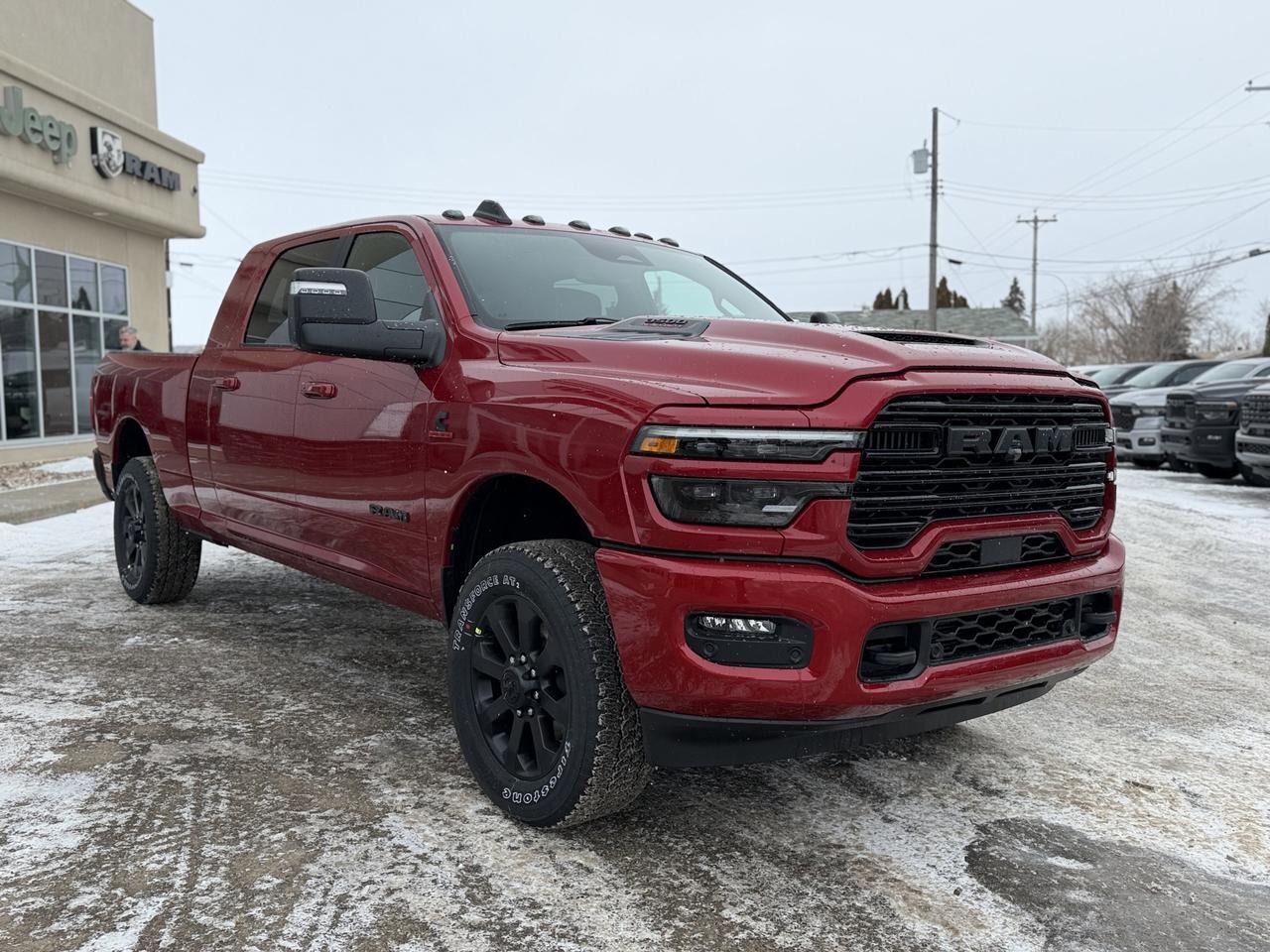 2026 Ram 3500 Laramie Mega Cab 4x4 | Molten Red | Cummins Diesel | Leather | Heated Seats | NAV | Remote Start Redwater AB