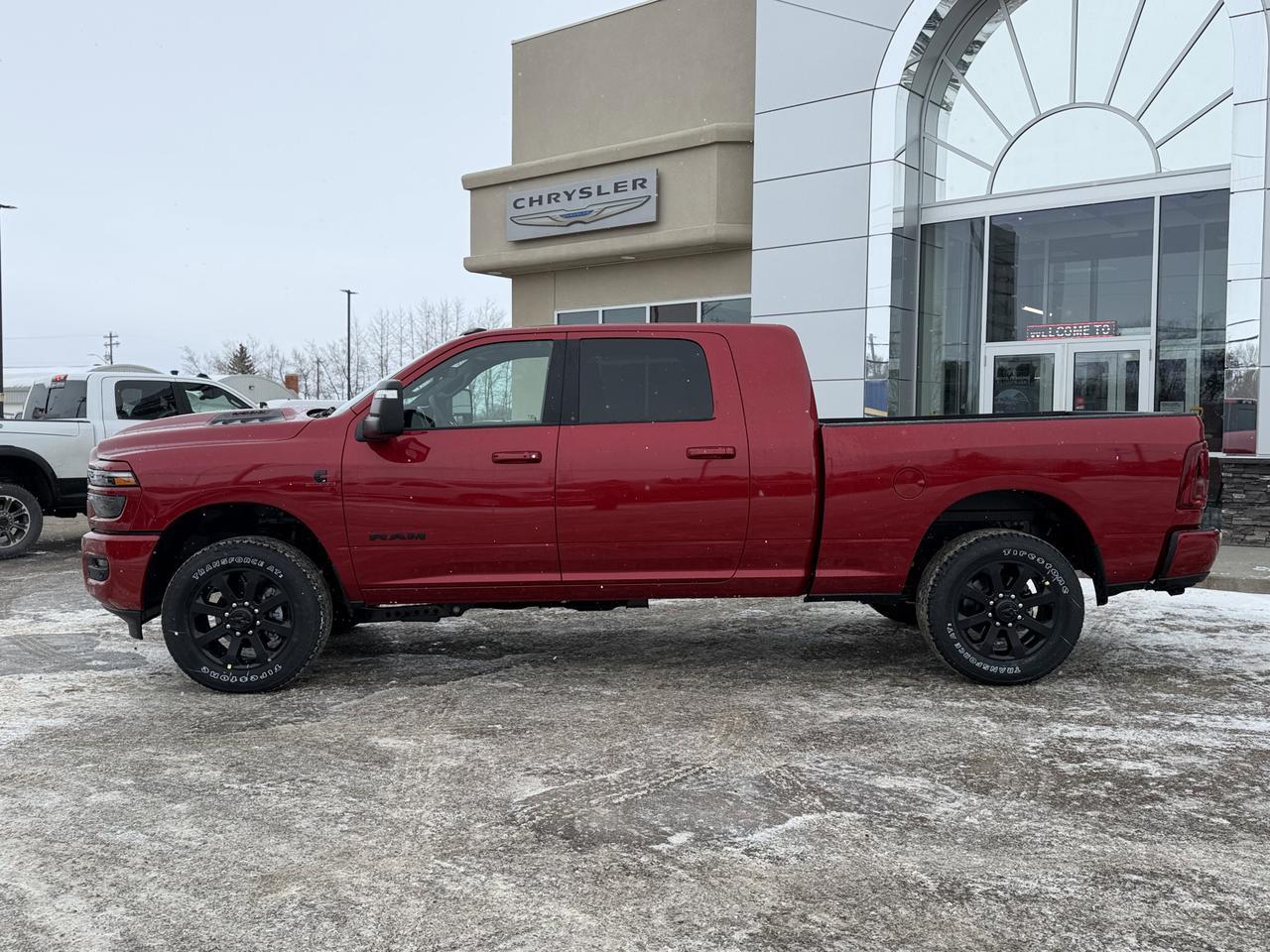 2026 Ram 3500 Laramie Mega Cab 4x4 | Molten Red | Cummins Diesel | Leather | Heated Seats | NAV | Remote Start Redwater AB
