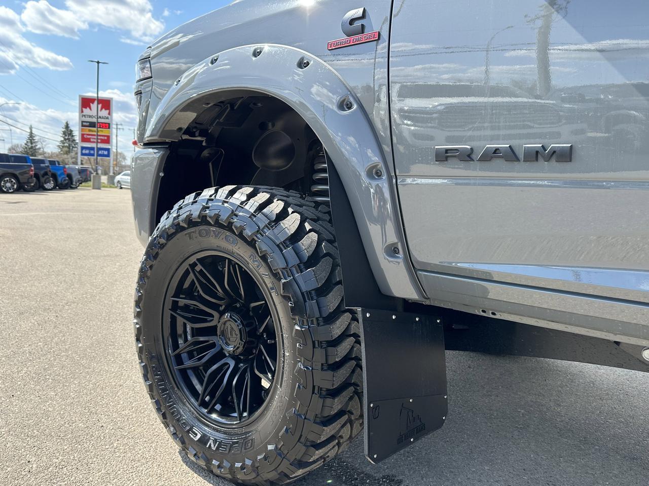 2026 Ram 3500 Laramie Mega Cab 4x4 | RIG READY RAM | 5" Lift | 20" Fuel Wheels | 37" Toyo MT | 5th Wheel Prep | Redwater AB