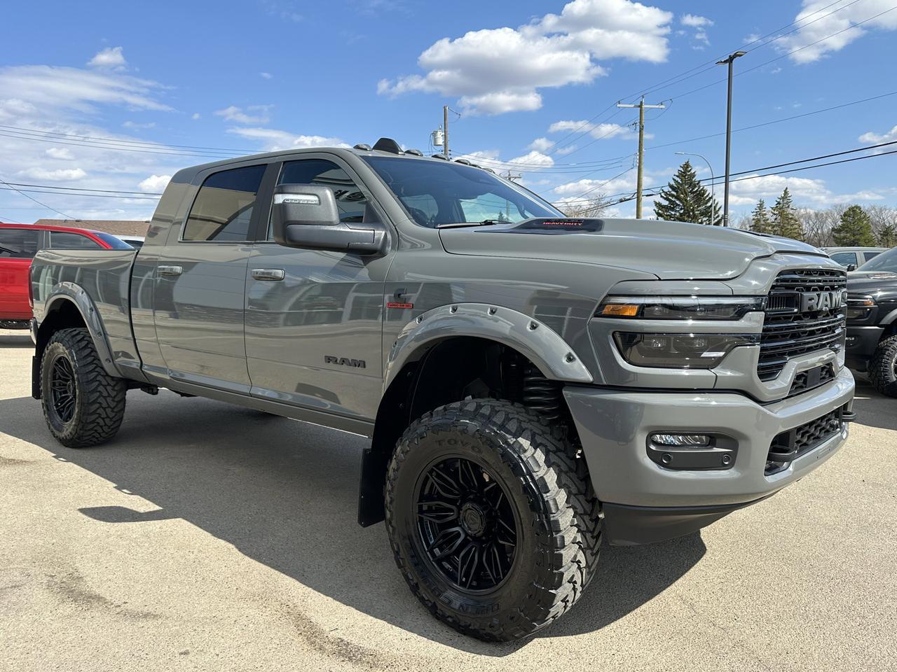 2026 Ram 3500 Laramie Mega Cab 4x4 | RIG READY RAM | 5" Lift | 20" Fuel Wheels | 37" Toyo MT | 5th Wheel Prep | Redwater AB