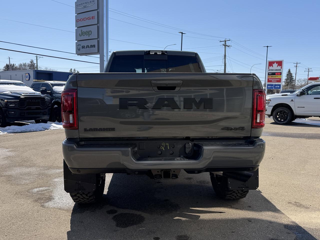 2026 Ram 3500 Laramie Mega Cab 4x4 | Rig Ready Ram | 5th Wheel Prep | 12IN Touchscreen | Heated Vented Leather Redwater AB
