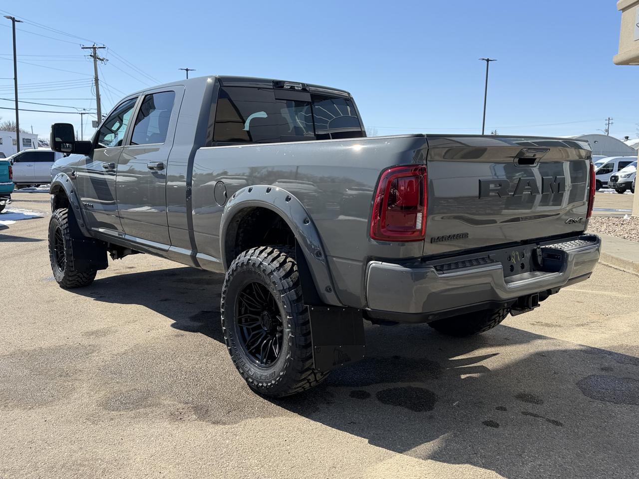 2026 Ram 3500 Laramie Mega Cab 4x4 | Rig Ready Ram | 5th Wheel Prep | 12IN Touchscreen | Heated Vented Leather Redwater AB