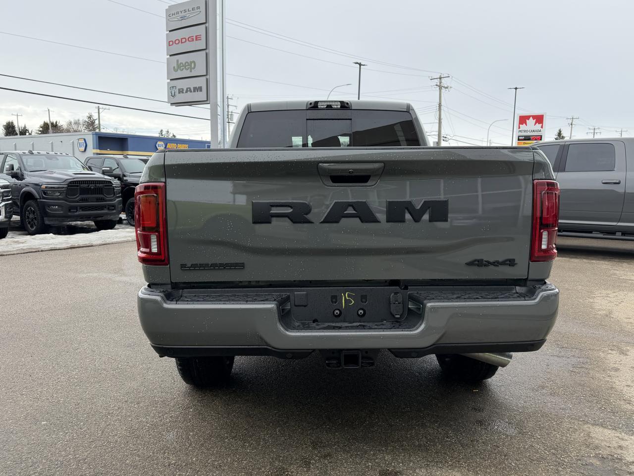 2026 Ram 3500 Laramie Mega Cab 4x4 | Rig Ready Ram | 5th Wheel Prep | 12IN Touchscreen | Heated Vented Leather Redwater AB