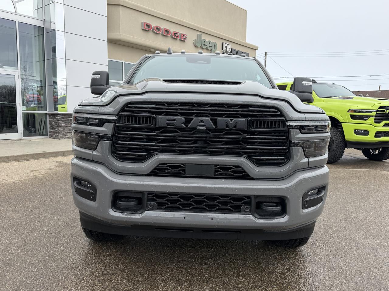 2026 Ram 3500 Laramie Mega Cab 4x4 | Rig Ready Ram | 5th Wheel Prep | 12IN Touchscreen | Heated Vented Leather Redwater AB