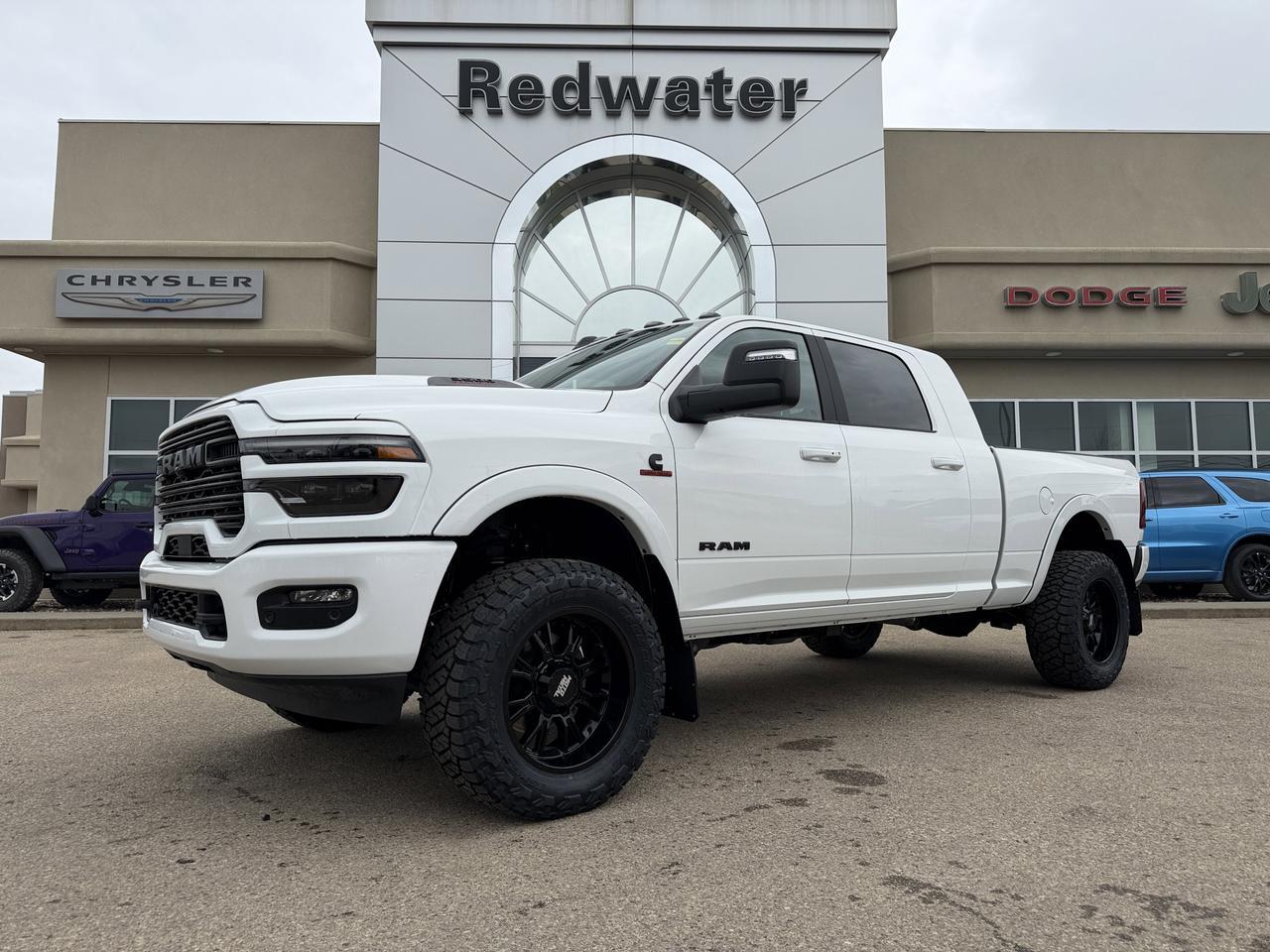2026 Ram 3500 Laramie Mega Cab 4x4 | Rig Ready Ram | 5th Wheel Prep | Sunroof | NAV | Leather Heated Vented Seats