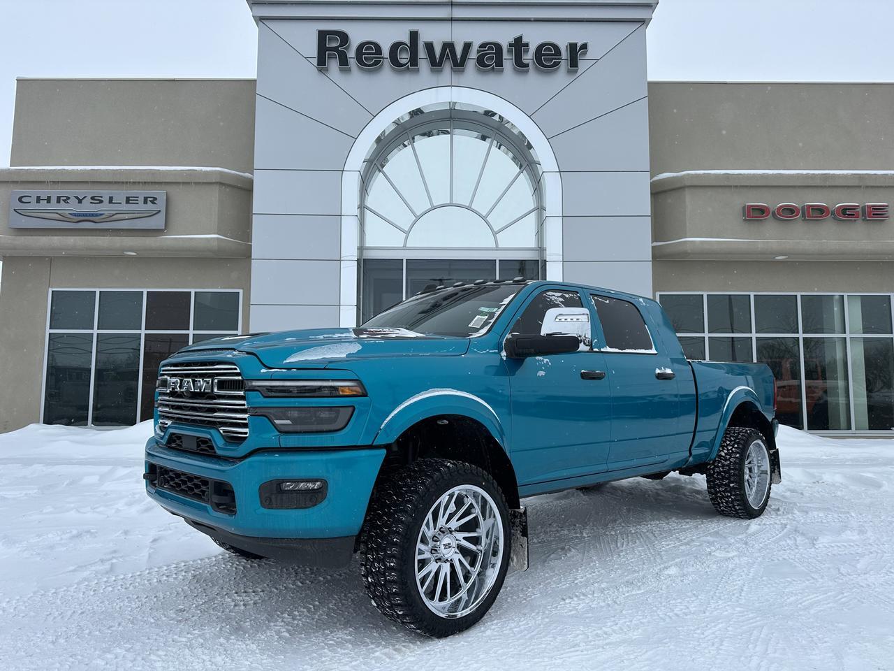 2026 Ram 3500 Laramie Mega Cab 4x4 | Rig Ready Ram | BLUDACRIS | 24" Rim's | Custom Wrap | 3" Lift | Rock Lights