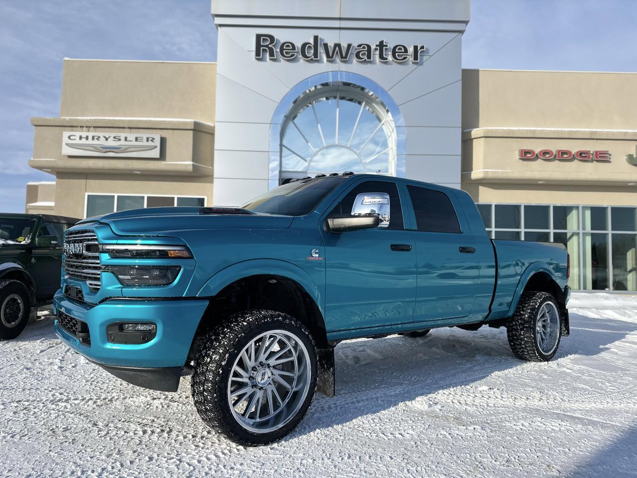 2026 Ram 3500 Laramie Mega Cab 4x4 | Rig Ready Ram | BLUDACRIS | 24" Rim's | Custom Wrap | 3" Lift | Rock Lights