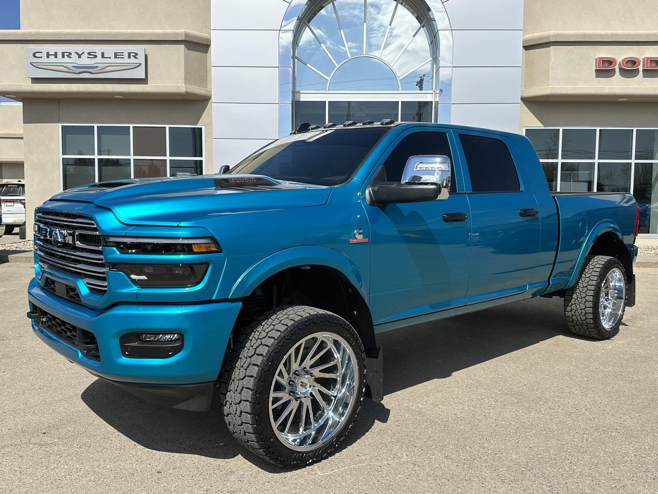 2026 Ram 3500 Laramie Mega Cab 4x4 | Rig Ready Ram | BLUDACRIS | 24" Rim's | Custom Wrap | 3" Lift | Rock Lights
