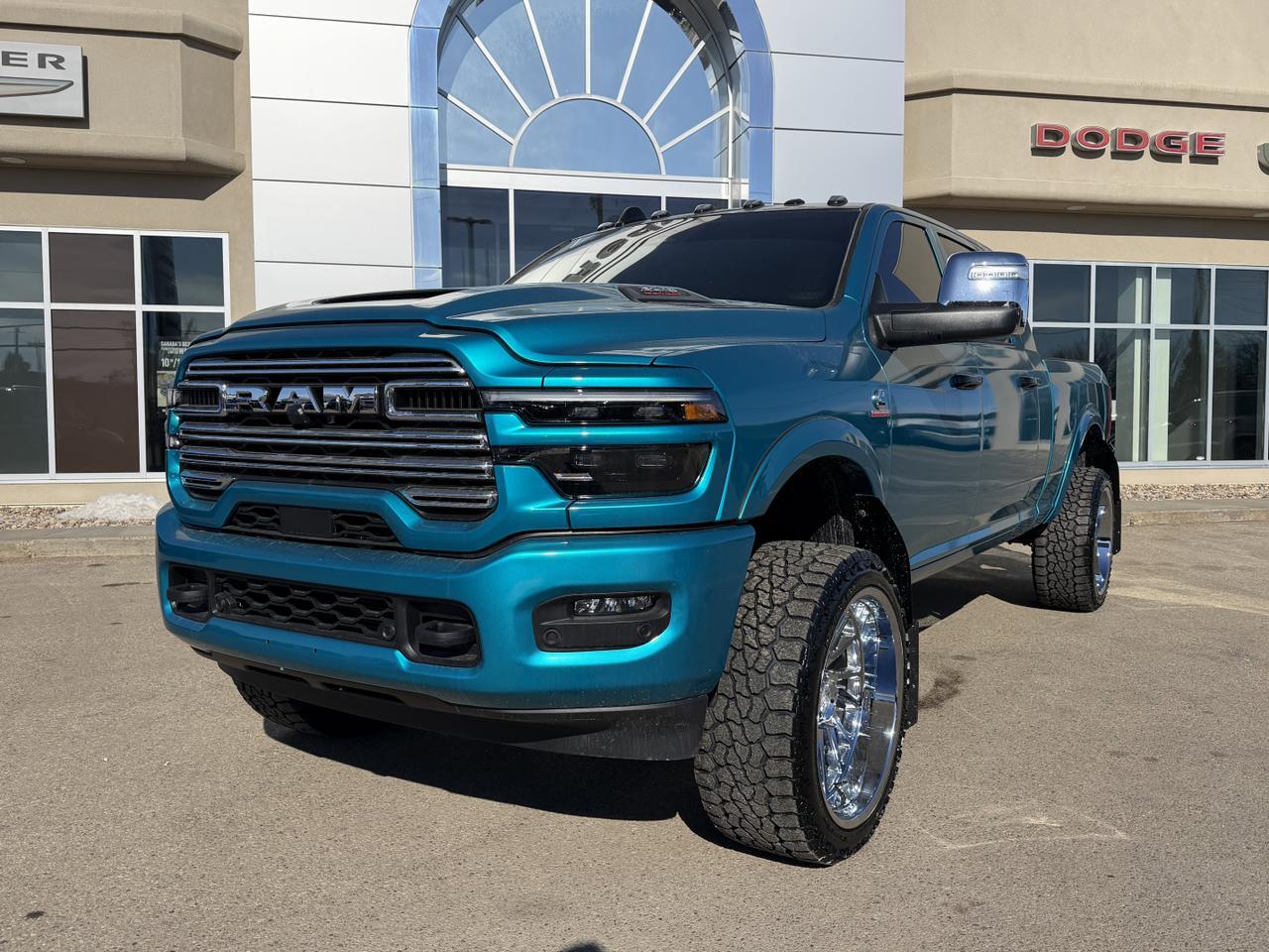 2026 Ram 3500 Laramie Mega Cab 4x4 | Rig Ready Ram | BLUDACRIS | 24" Rim's | Custom Wrap | 3" Lift | Rock Lights Redwater AB