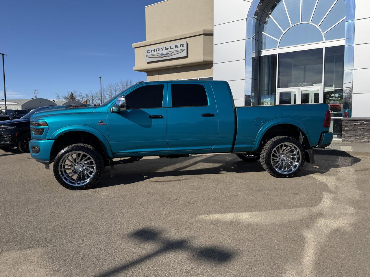 2026 Ram 3500 Laramie Mega Cab 4x4 | Rig Ready Ram | BLUDACRIS | 24" Rim's | Custom Wrap | 3" Lift | Rock Lights Redwater AB