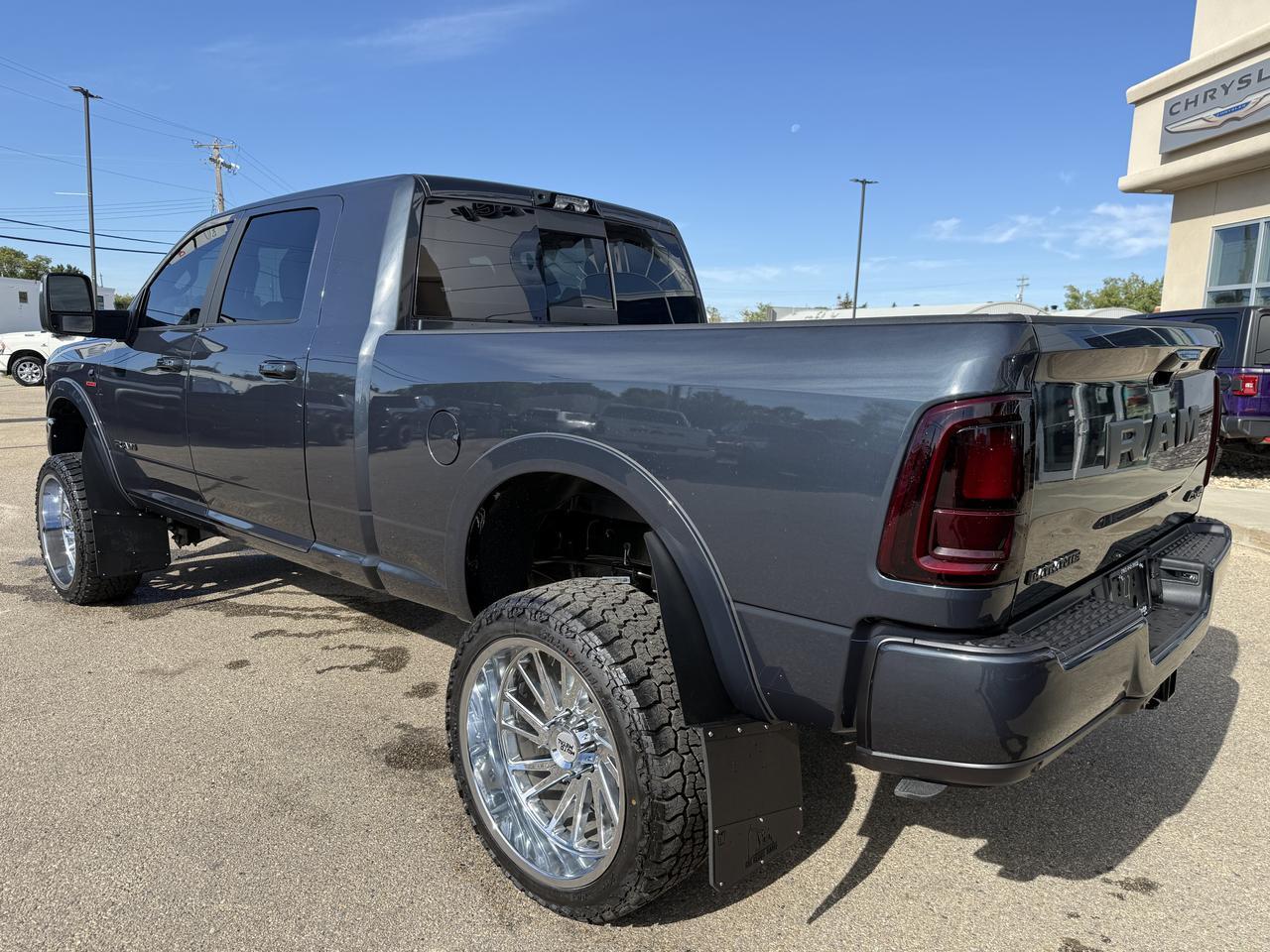 2026 Ram 3500 Laramie Mega Cab 4x4 | Rig Ready Ram | BLUEZILLA | 5" Inch Lift | 24" Rim's | 35" Tires | Loaded Redwater AB
