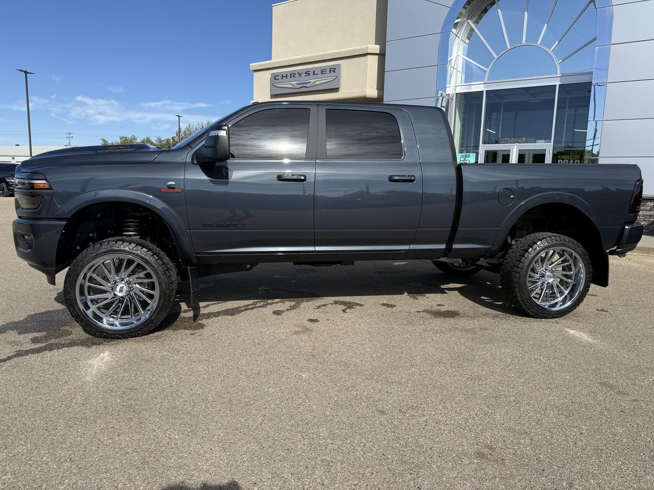 2026 Ram 3500 Laramie Mega Cab 4x4 | Rig Ready Ram | BLUEZILLA | 5" Inch Lift | 24" Rim's | 35" Tires | Loaded Redwater AB