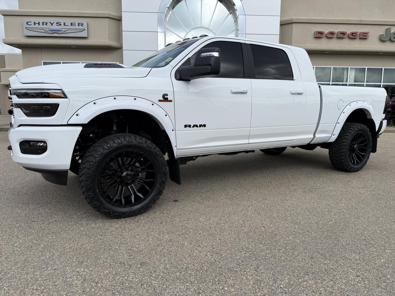 2026 Ram 3500 Laramie Mega Cab 4x4 | Rig Ready Ram | Cummins Turbo Diesel | Premium Leather | Heated Vented Seats Redwater AB