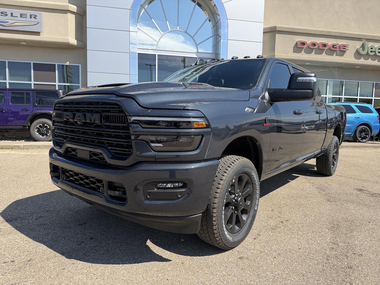 2026 Ram 3500 Laramie Mega Cab 4x4 | Rig Ready Ram | NAT DANS FANS | 3" Level Kit | 22" Rims | 35" Tires | Flares Redwater AB