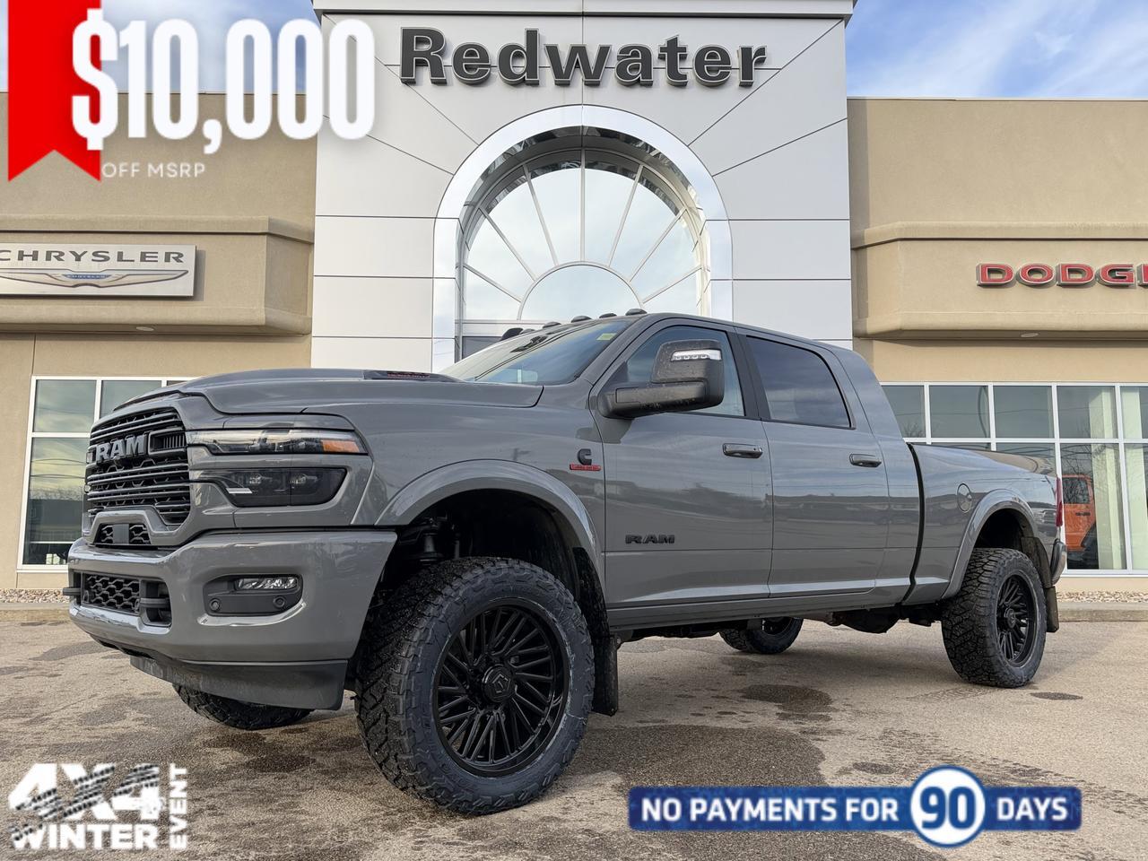 2026 Ram 3500 Laramie Mega Cab 4x4 Rig Ready RAM | Cummins Diesel | 12IN Display | 5th Wheel Prep | 20IN Wheels