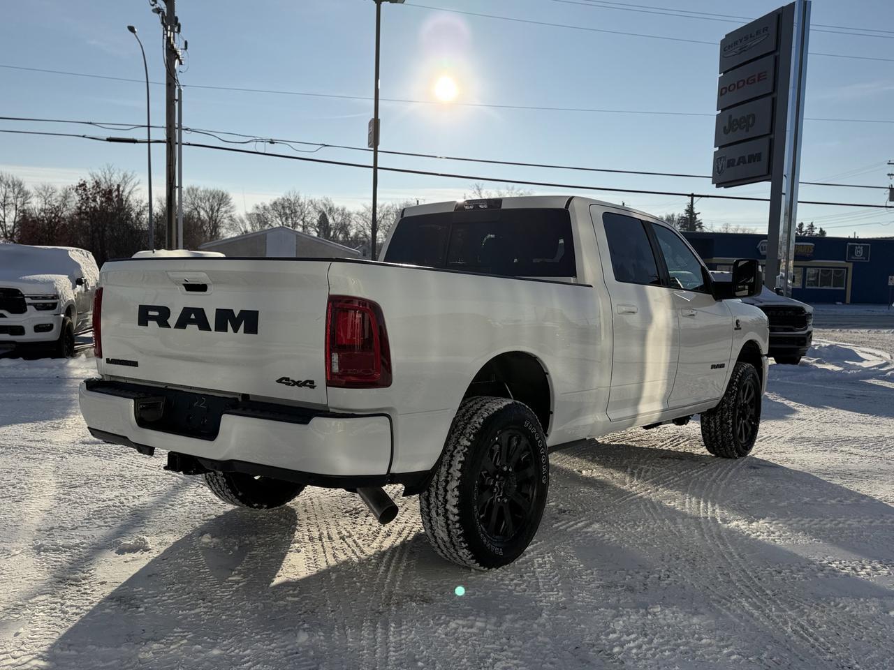 2026 Ram 3500 Laramie Night Edition 4x4 | 6.7L Cummins HO Turbo Diesel | Power Sunroof | Heated Ventilated Seats Redwater AB