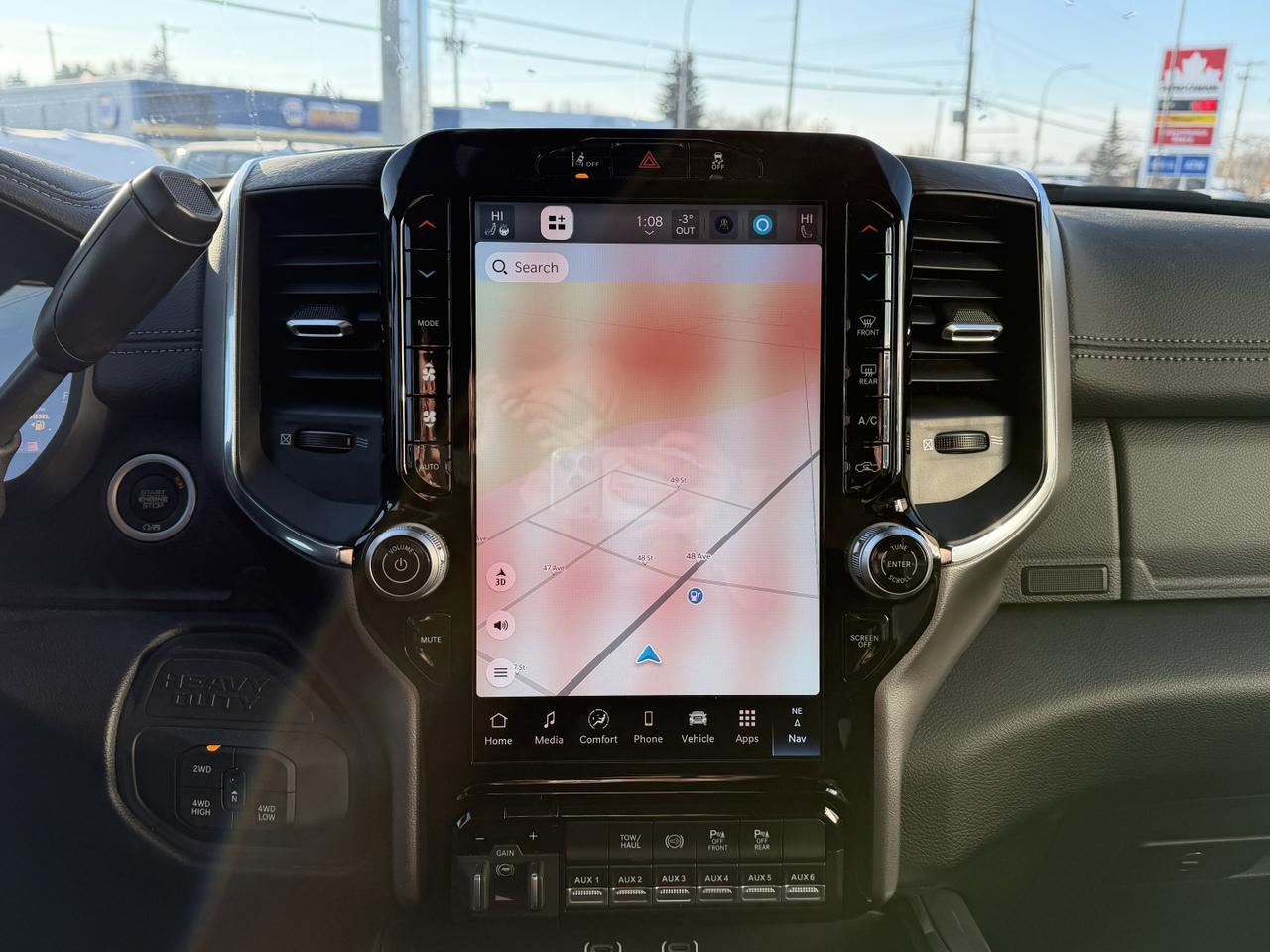 2026 Ram 3500 Laramie Night Edition 4x4 | 6.7L Cummins HO Turbo Diesel | Power Sunroof | Heated Ventilated Seats Redwater AB