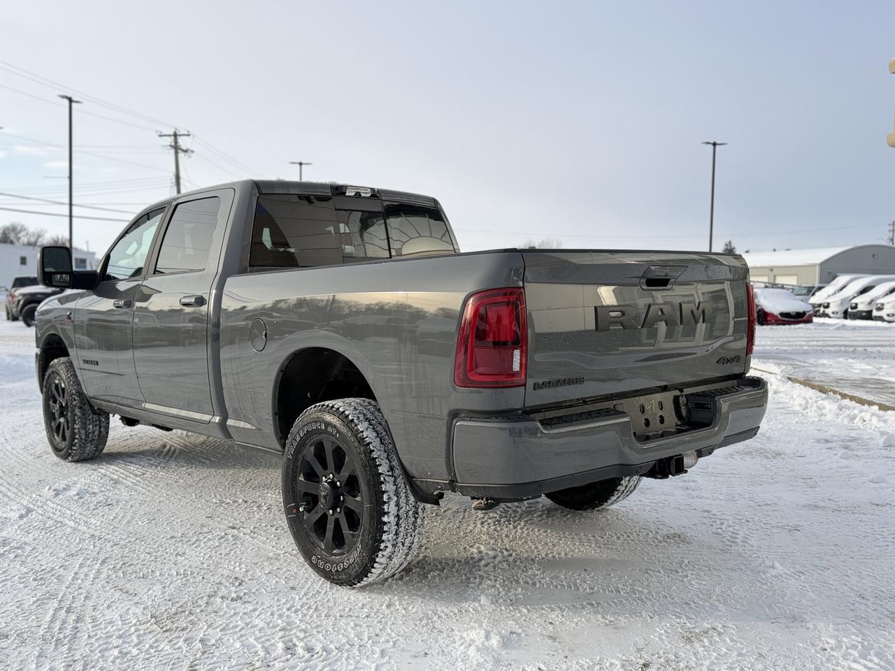2026 Ram 3500 Laramie Night Edition Crew Cab | Rig Ready Ram |  Diesel | Leather | Sunroof | Towing | Sport Hood Redwater AB