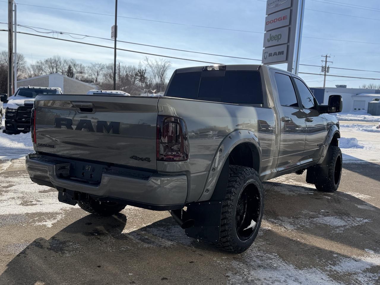 2026 Ram 3500 Laramie Night Edition Crew Cab | Rig Ready Ram | SMOKE SHOW | 3" Lift | 22" Tis Rim's | 35" Tire's Redwater AB