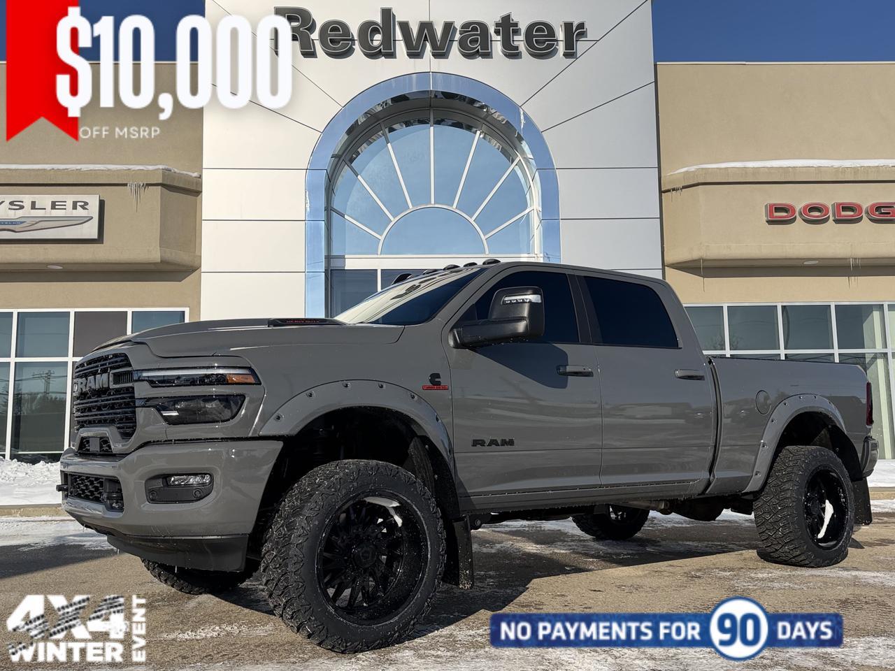 2026 Ram 3500 Laramie Night Edition Crew Cab | Rig Ready Ram | SMOKE SHOW | 3" Lift | 22" Tis Rim's | 35" Tire's