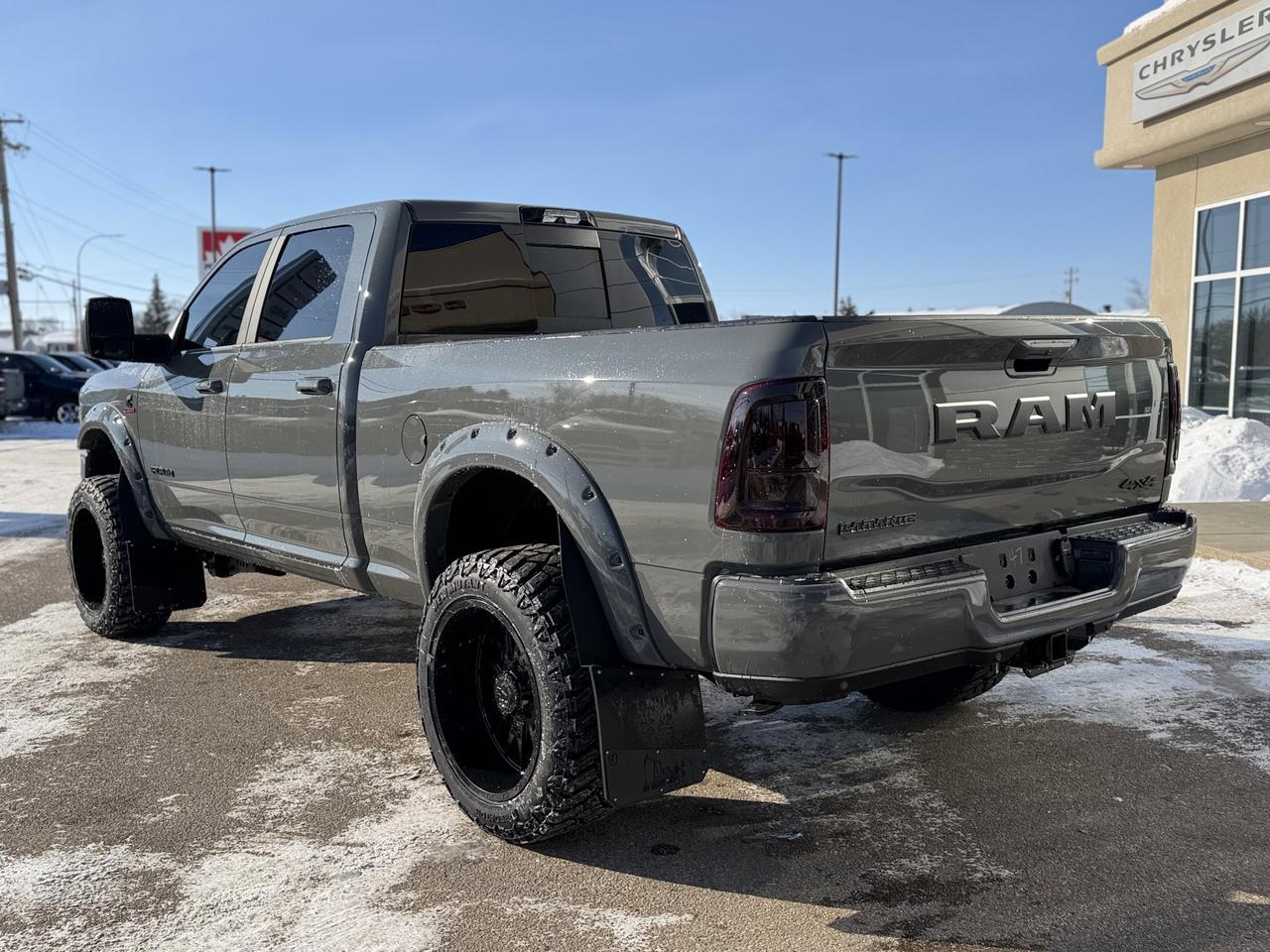 2026 Ram 3500 Laramie Night Edition Crew Cab | Rig Ready Ram | SMOKE SHOW | 3" Lift | 22" Tis Rim's | 35" Tire's Redwater AB