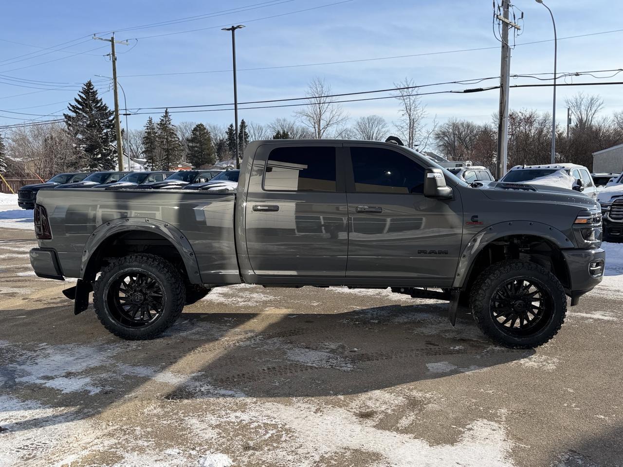 2026 Ram 3500 Laramie Night Edition Crew Cab | Rig Ready Ram | SMOKE SHOW | 3" Lift | 22" Tis Rim's | 35" Tire's Redwater AB