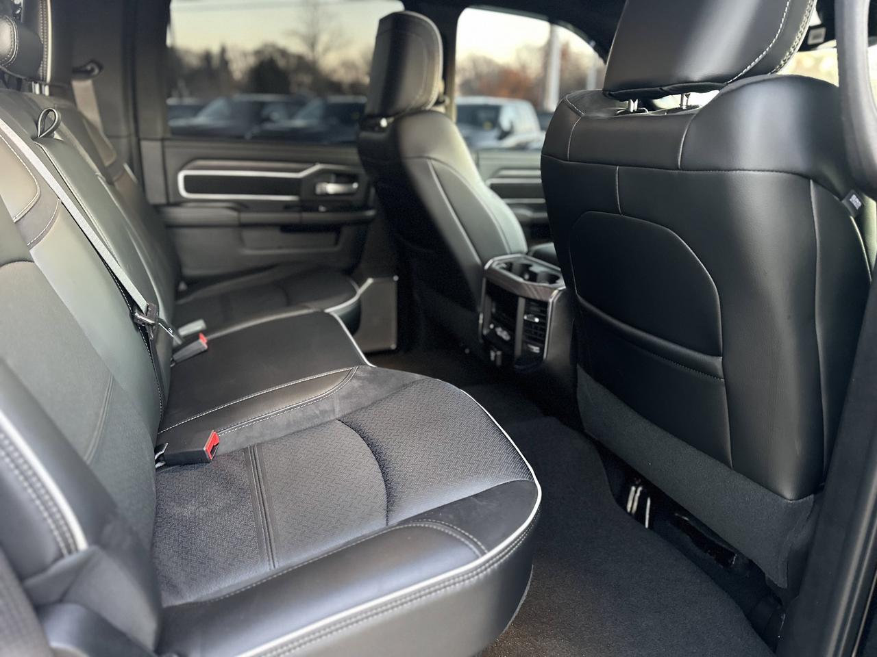 2026 Ram 3500 Laramie Night Edition Crew Cab 4x4 | BATMAN | Rig Ready Ram | Leather | Sport Hood | Sunroof Redwater AB