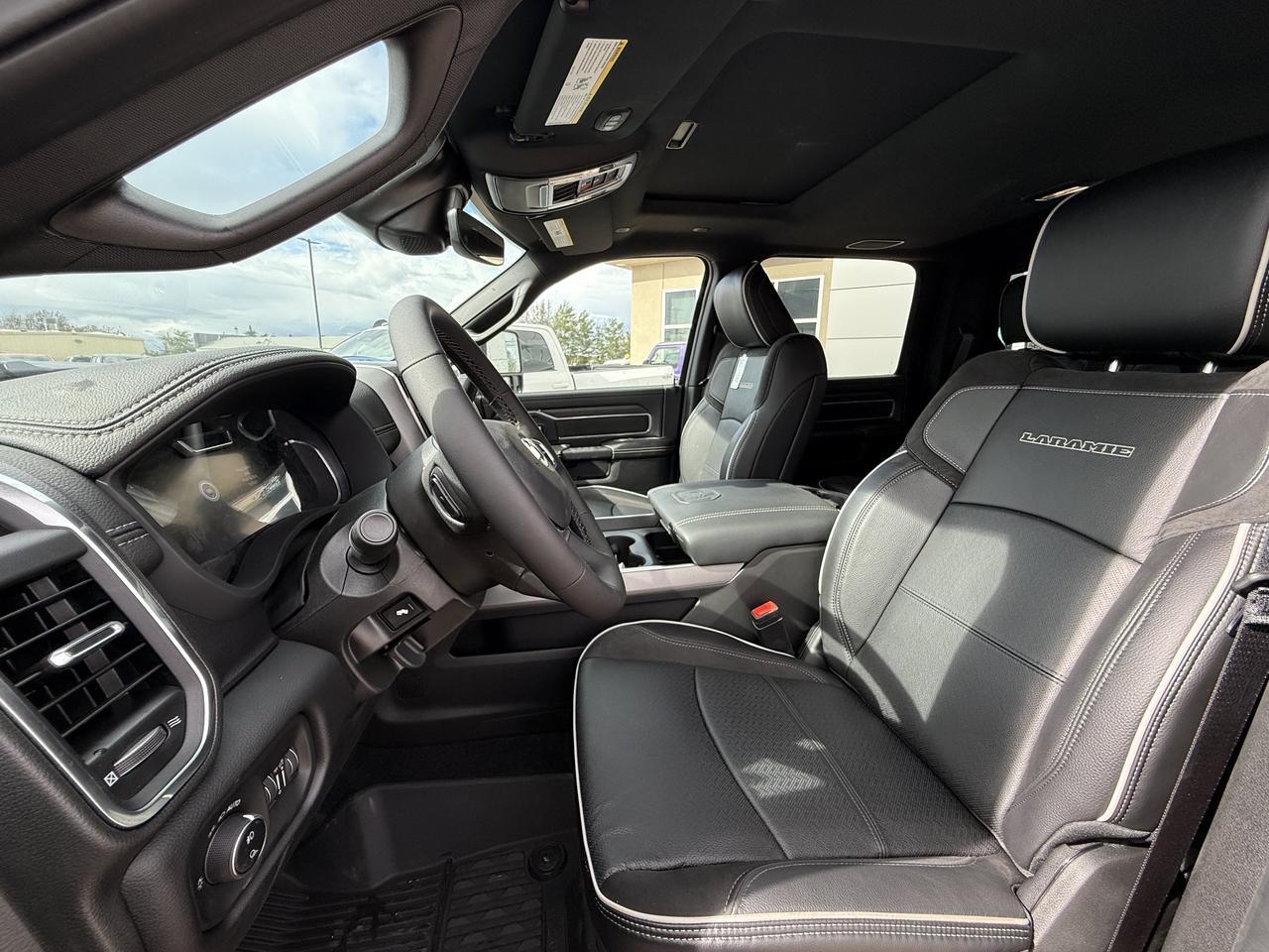 2026 Ram 3500 Laramie Night Edition Crew Cab 4x4 | Cummins Diesel | Black Leather | Heated Vented Seats Redwater AB