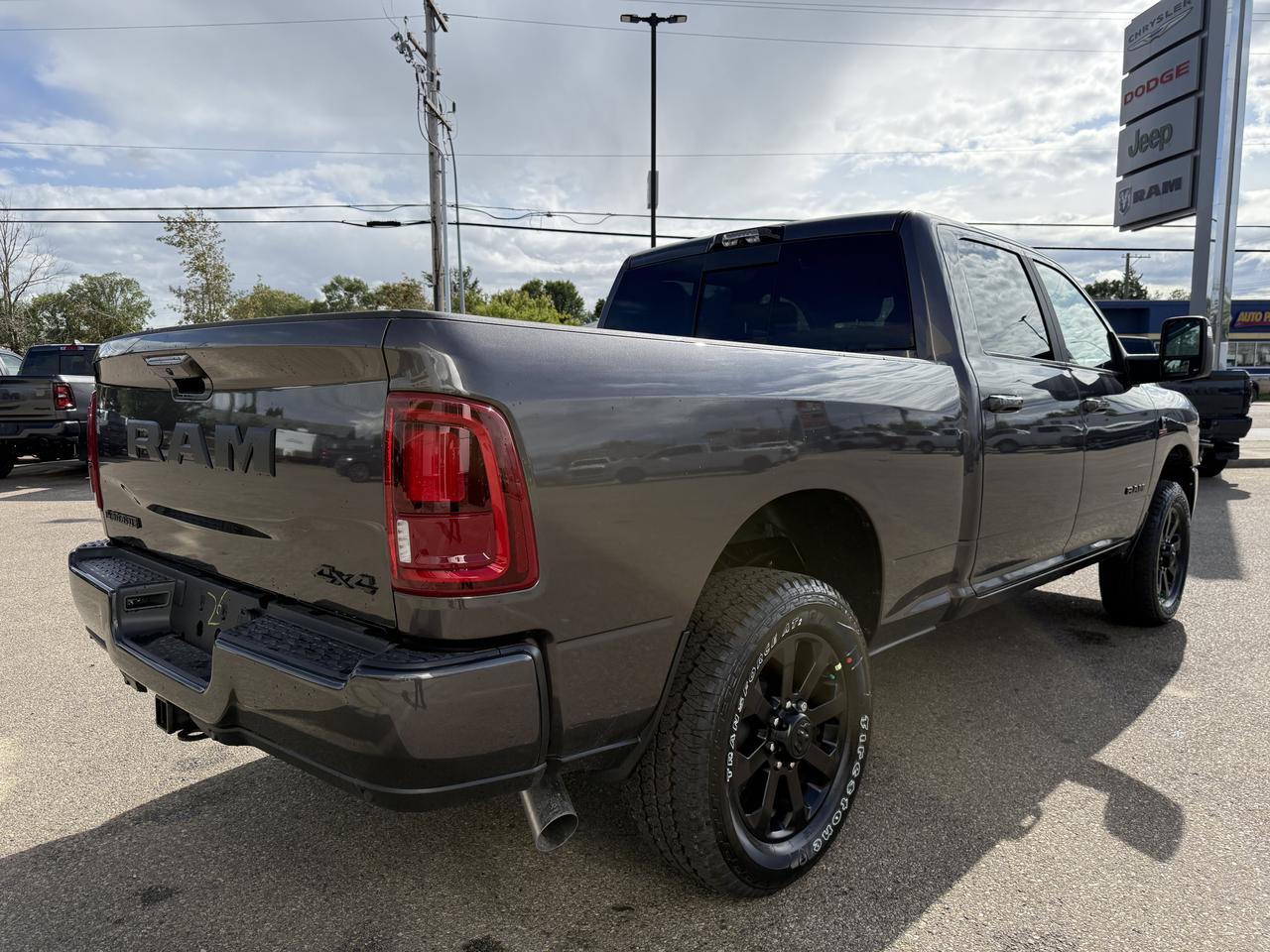 2026 Ram 3500 Laramie Night Edition Crew Cab 4x4 | Cummins Diesel | Black Leather | Heated Vented Seats Redwater AB
