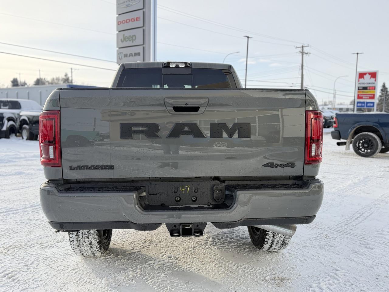 2026 Ram 3500 Laramie Night Edition Crew Cab 4x4 | Cummins Diesel | Leather | Sunroof | Towing | Sport Hood Redwater AB