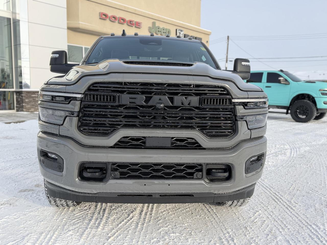 2026 Ram 3500 Laramie Night Edition Crew Cab 4x4 | Cummins Diesel | Leather | Sunroof | Towing | Sport Hood Redwater AB