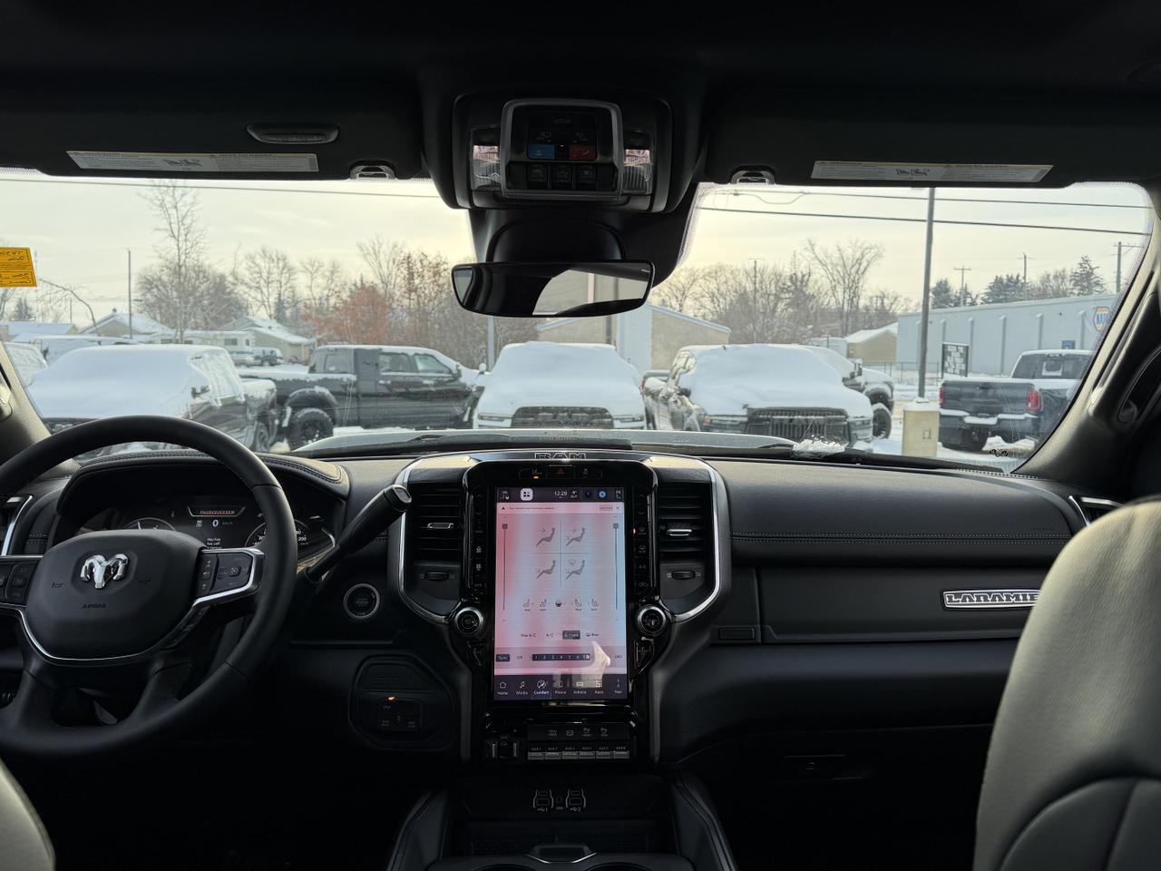 2026 Ram 3500 Laramie Night Edition Crew Cab 4x4 | Cummins Diesel | Leather | Sunroof | Towing | Sport Hood Redwater AB