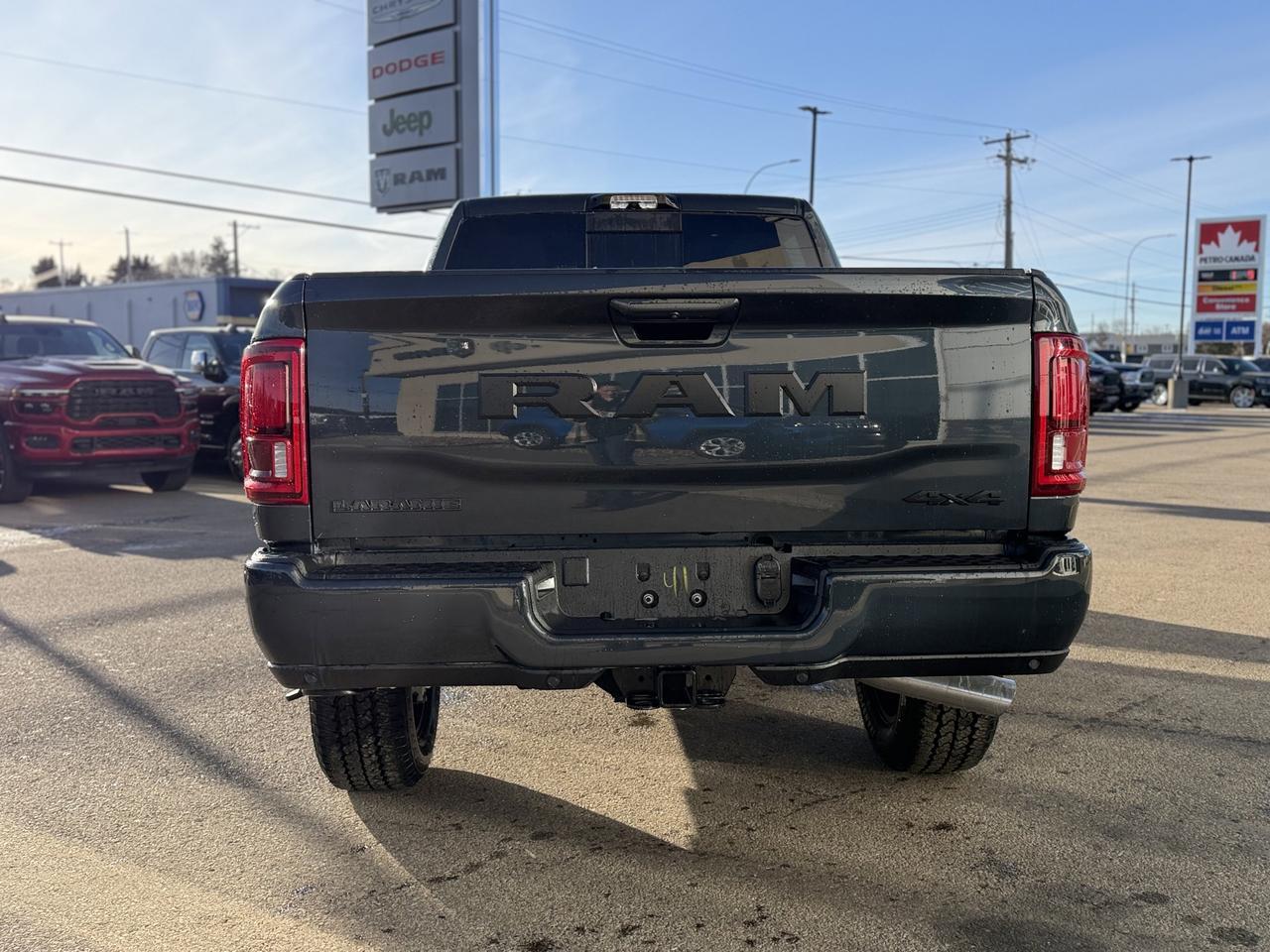 2026 Ram 3500 Laramie Night Edition Crew Cab 4x4 | Cummins Diesel | Leather | Towing | Sunroof Redwater AB