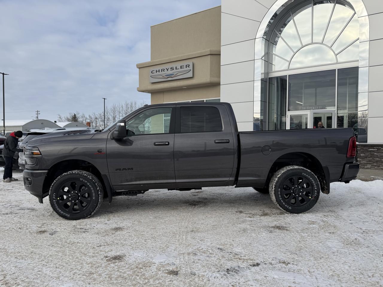 2026 Ram 3500 Laramie Night Edition Crew Cab 4x4 | Cummins Diesel | Sunroof | NAV | 5th Wheel Prep | 20IN Wheels Redwater AB