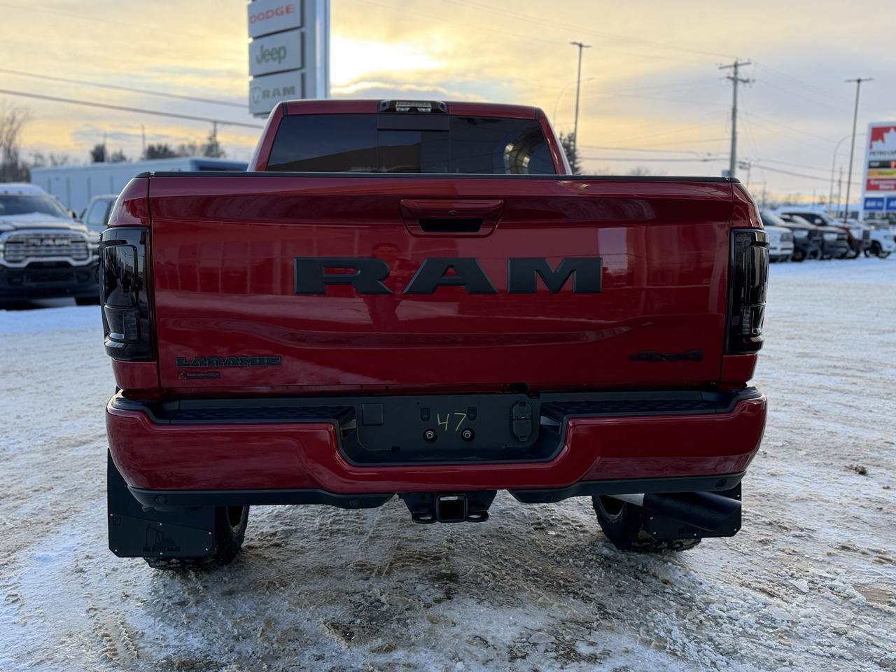 2026 Ram 3500 Laramie Night Edition Crew Cab 4x4 | Rig Ready Ram | DEADPOOL | 3&rdquo; Level | 22&rdquo; TIS Rim | 35&rdquo; Tires Redwater AB