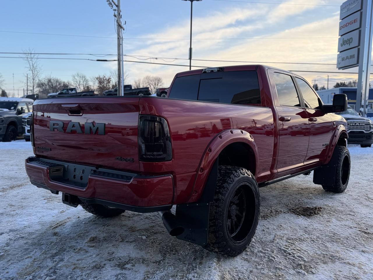 2026 Ram 3500 Laramie Night Edition Crew Cab 4x4 | Rig Ready Ram | DEADPOOL | 3&rdquo; Level | 22&rdquo; TIS Rim | 35&rdquo; Tires Redwater AB
