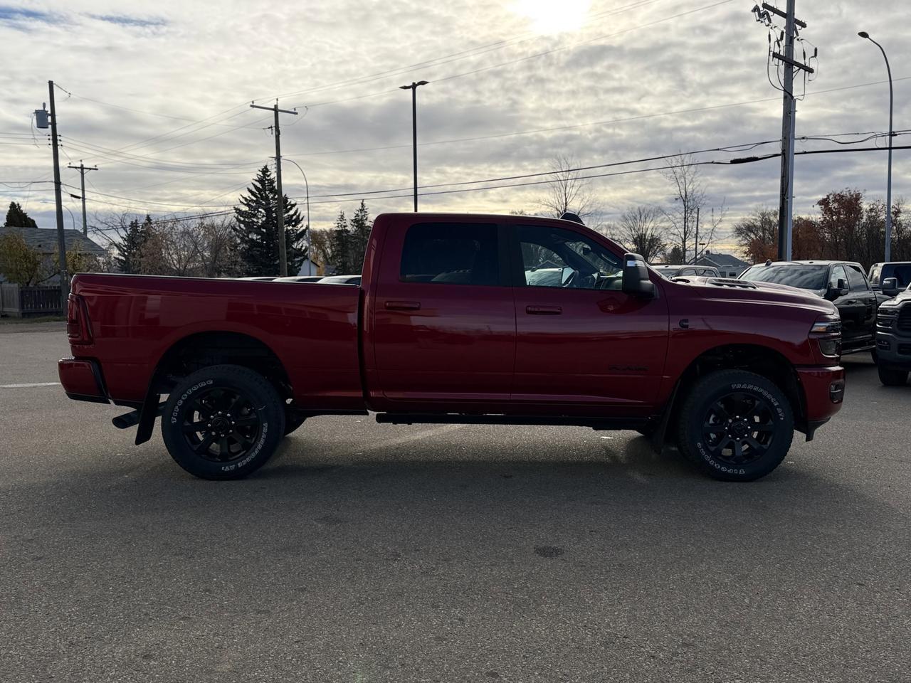 2026 Ram 3500 Laramie Night Edition Crew Cab 4x4 | Rig Ready Ram | DEADPOOL | 3&rdquo; Level | 22&rdquo; TIS Rim | 35&rdquo; Tires Redwater AB