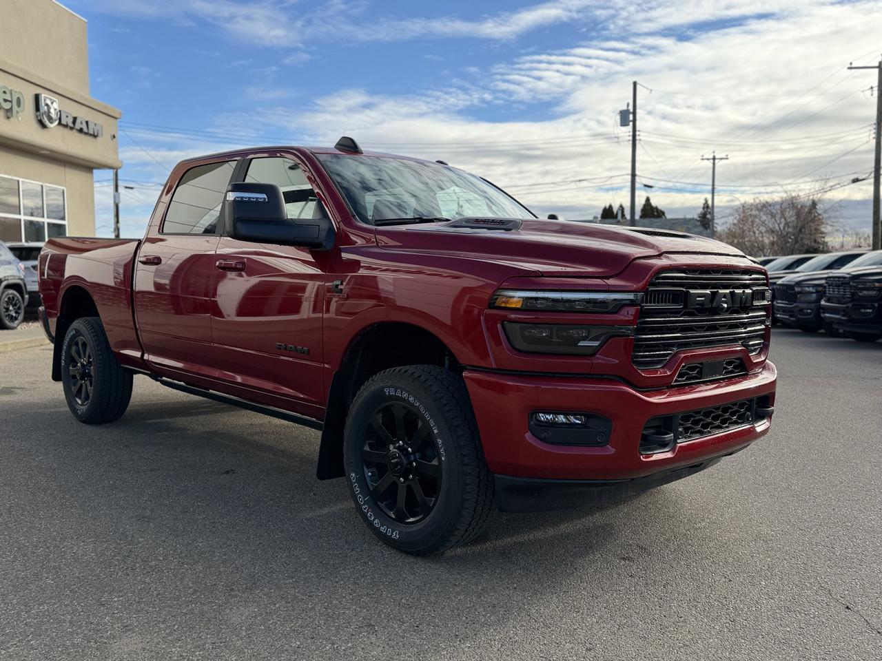 2026 Ram 3500 Laramie Night Edition Crew Cab 4x4 | Rig Ready Ram | DEADPOOL | 3&rdquo; Level | 22&rdquo; TIS Rim | 35&rdquo; Tires Redwater AB