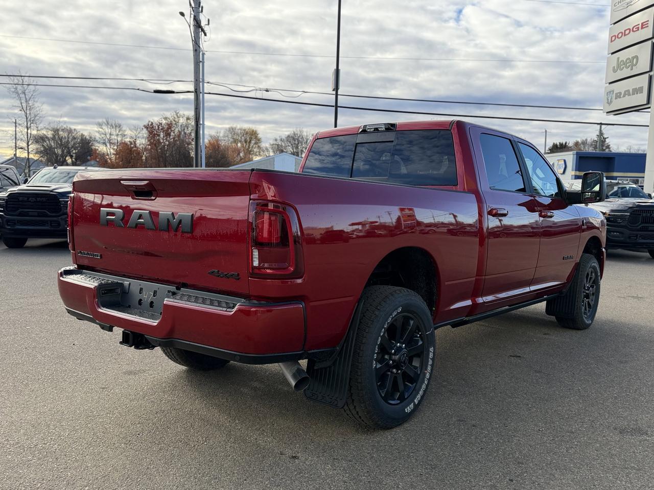 2026 Ram 3500 Laramie Night Edition Crew Cab 4x4 | Rig Ready Ram | DEADPOOL | 3&rdquo; Level | 22&rdquo; TIS Rim | 35&rdquo; Tires Redwater AB