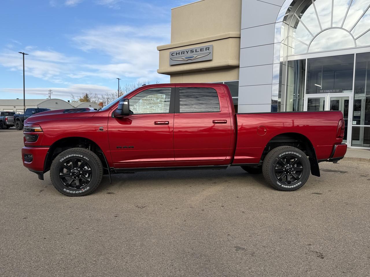 2026 Ram 3500 Laramie Night Edition Crew Cab 4x4 | Rig Ready Ram | DEADPOOL | 3&rdquo; Level | 22&rdquo; TIS Rim | 35&rdquo; Tires Redwater AB