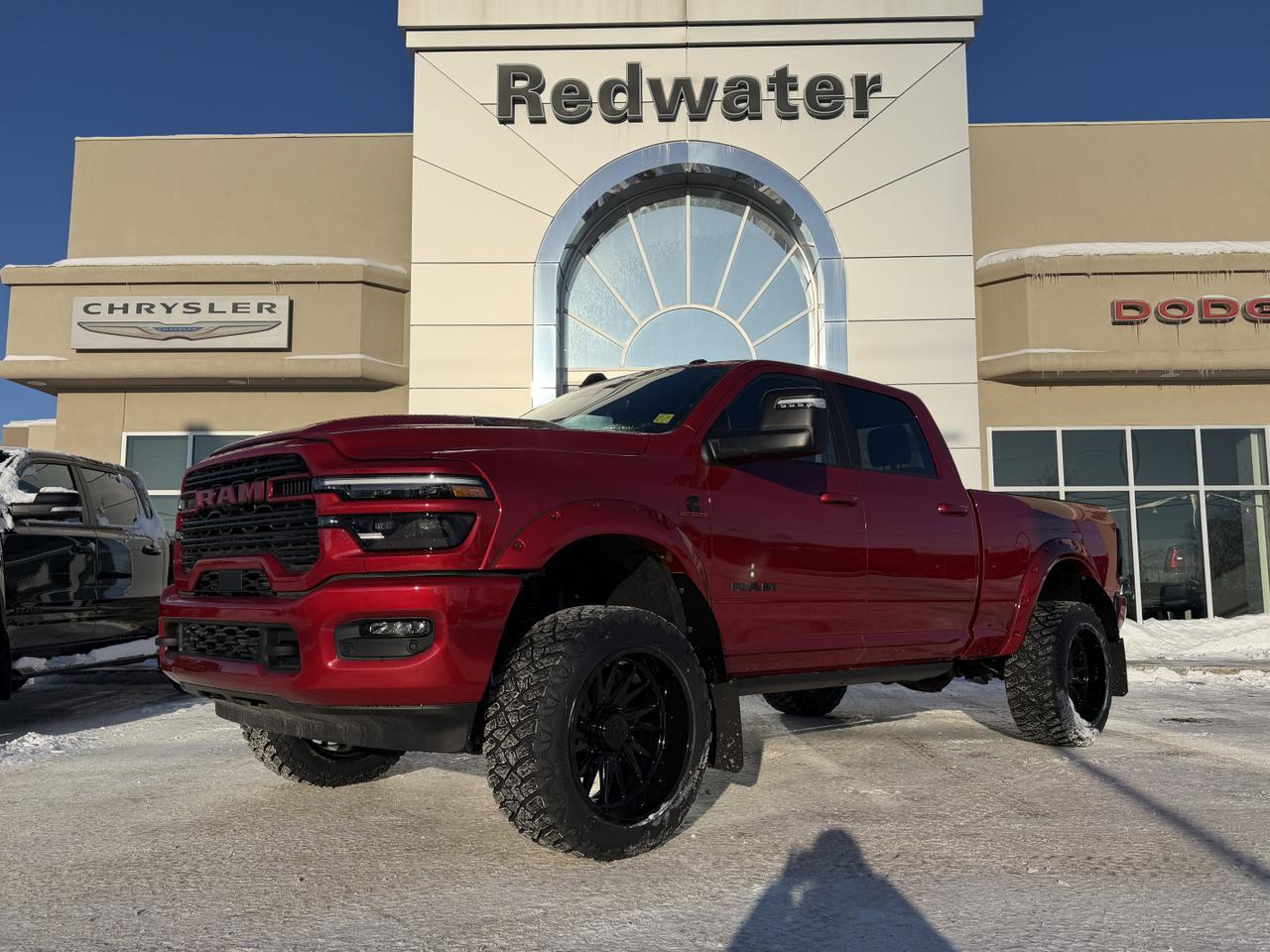 2026 Ram 3500 Laramie Night Edition Crew Cab 4x4 | Rig Ready Ram | DEADPOOL | 3&rdquo; Level | 22&rdquo; TIS Rim | 35&rdquo; Tires