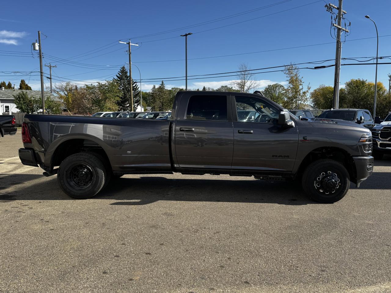 2026 Ram 3500 Laramie Night Edition Dually Crew Cab 4x4 | Cummins Diesel | Towing | Leather | Backup Camera Redwater AB