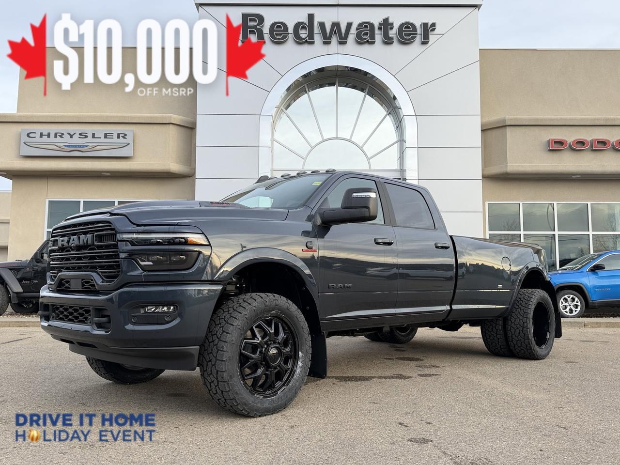 2026 Ram 3500 Laramie Night Edition Dually Crew Cab 4x4 | SULLY | Rig Ready Ram | Sport Hood | Sunroof