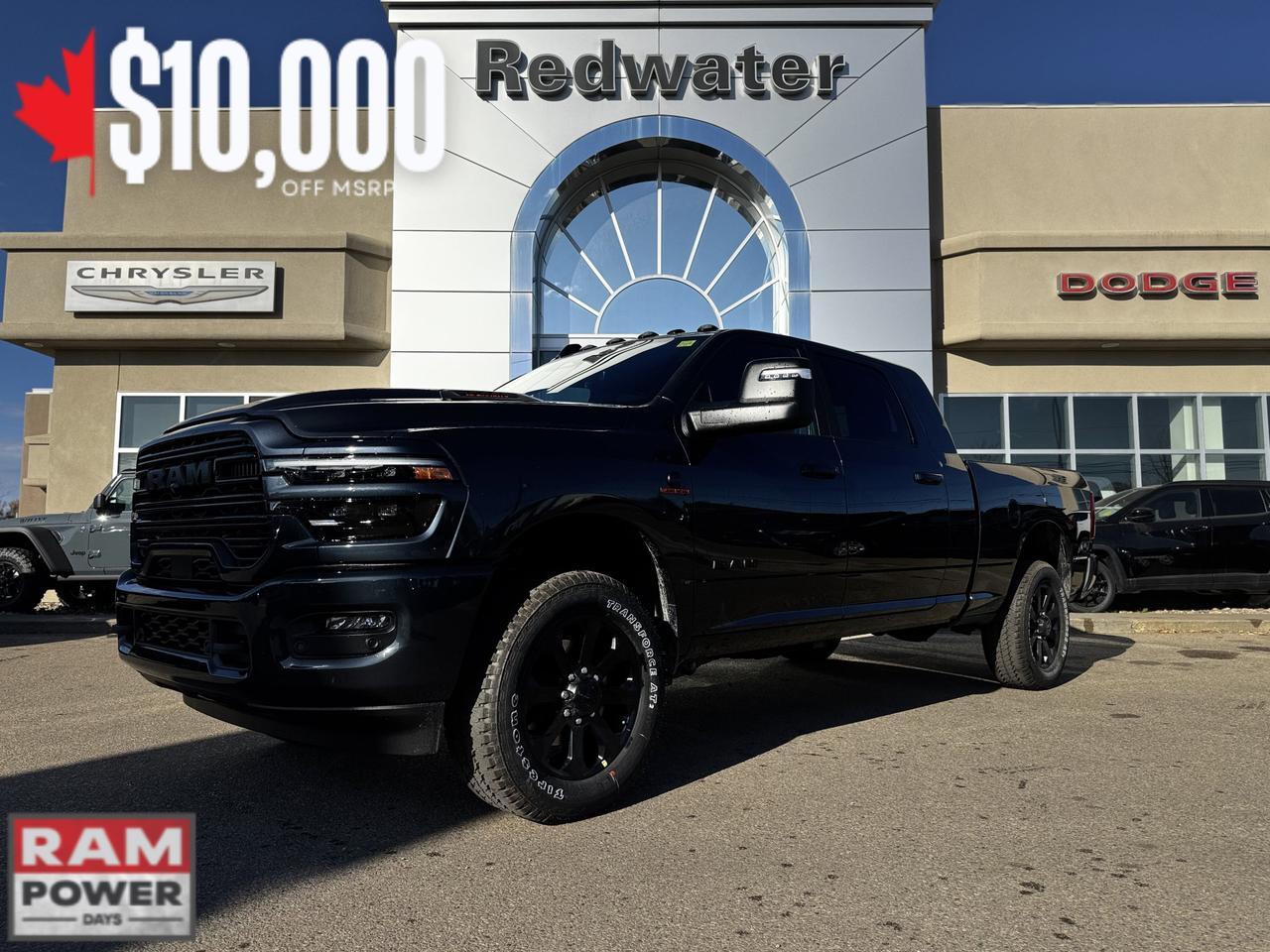 2026 Ram 3500 Laramie Night Edition Mega Cab 4x4 | MEGATRON | Rig Ready Ram |  Sunroof | Towing Prep