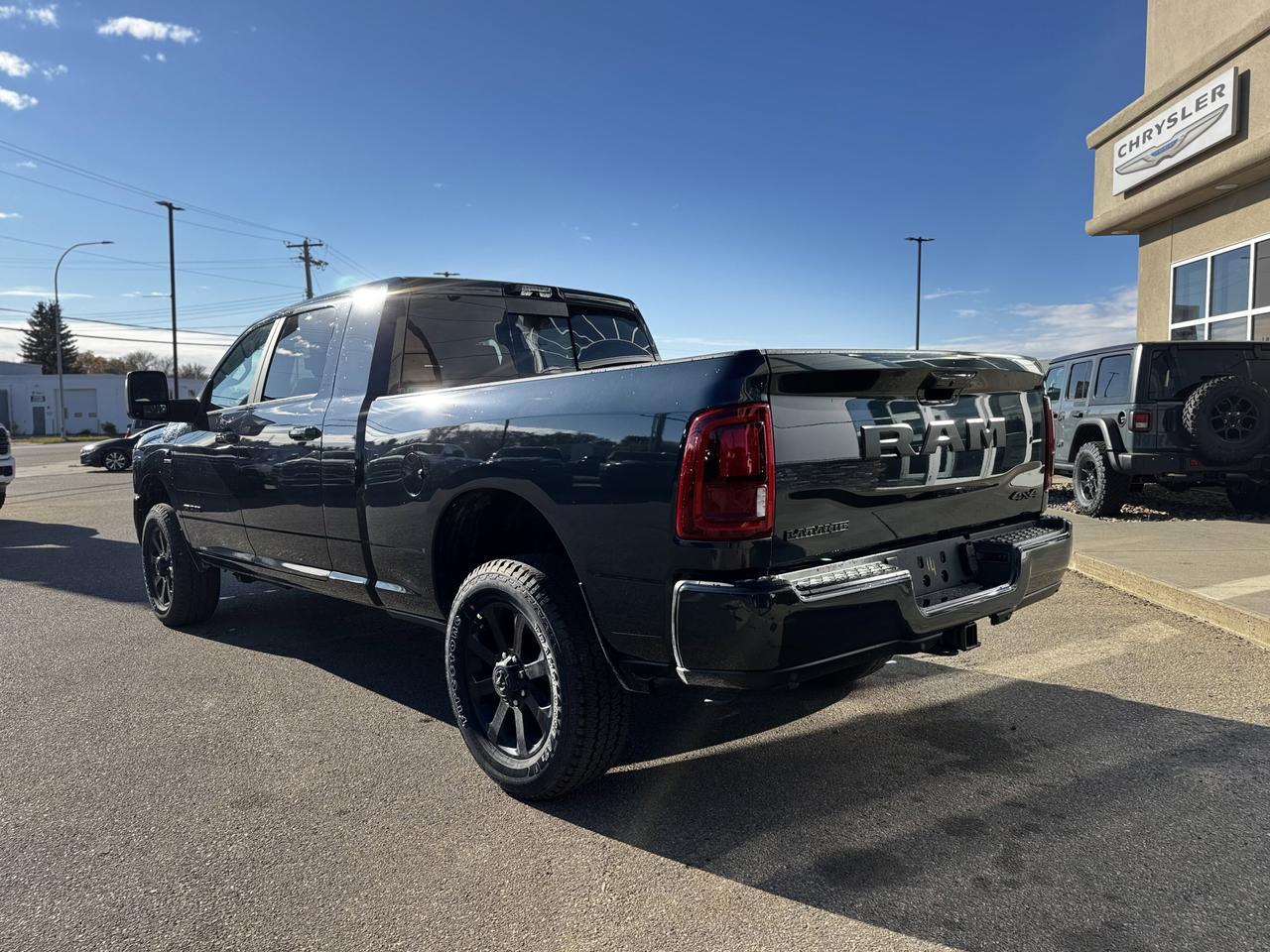 2026 Ram 3500 Laramie Night Edition Mega Cab 4x4 | Rig Ready Ram | Cummins | Leather | Sunroof | Towing Prep Redwater AB