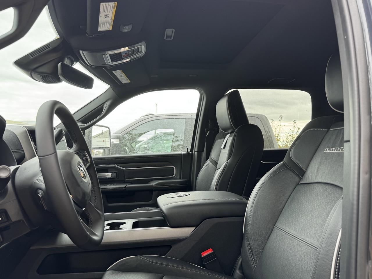 2026 Ram 3500 Laramie Night Edition Mega Cab 4x4 | Rig Ready Ram | Cummins | Leather | Sunroof | Towing Prep Redwater AB